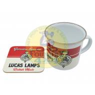 Lucas Classic Flambeau Enamel Mug & Coaster